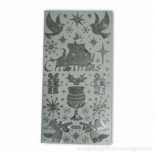 3D PVC Sticker with Christmas Design, OEM Orders are Welcome